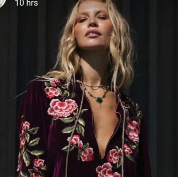 Chasing Unicorns Purple Floral Mini Dress - Picture 2 of 11